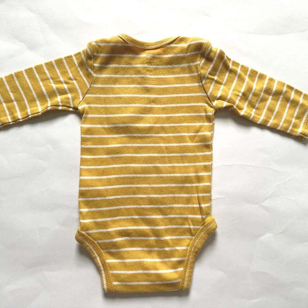 Carter's Baby Boy 3 Piece Matching Set Fall Fox Yellow Navy Size 3M